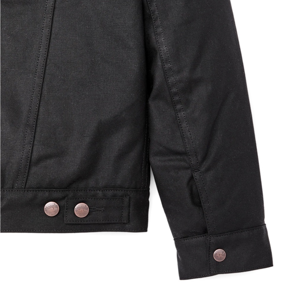 Filson X Wrangler Mackinaw Wool Lined Tin Cloth Archival Adventure Jacket Waxed - Picture 12 of 16